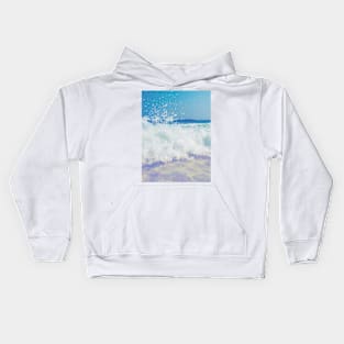 Blue Ocean Foam Kids Hoodie